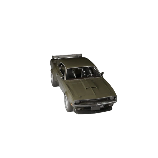 Готовый к игре маслкар 3D модель для использования в реальном времени PBR Asset (Legacy)