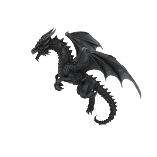 Фэнтези Оскверненный Дракон Босс Миниатюра STL