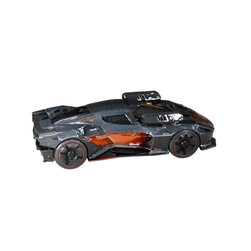 3D-модель Sci Fi Car, вид в три четверти в студии, готовый для Blender актив транспортного средства с футуристическими панеля