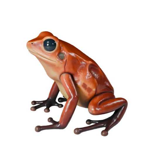 Мультяшная лягушка-древолаз 3D модель - Стилизованный ассет для анимации