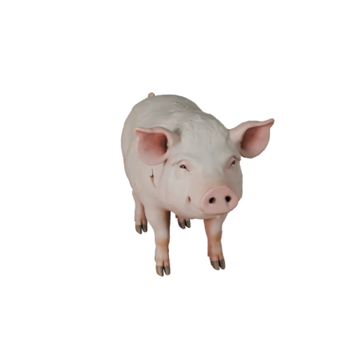 Реалистичная 3D модель свиньи - rigged PBR ассет для игр | Royalty-Free