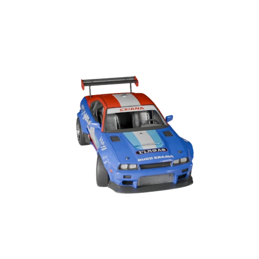 Дрифт кар 3D модель для блендер - готовый к рендерингу ассет (Legacy)