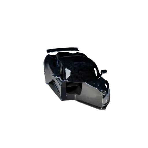 3D-модель Hypercar, студийный вид в три четверти, готовый к работе в Blender ассет автомобиля с линиями кузова, остеклением,