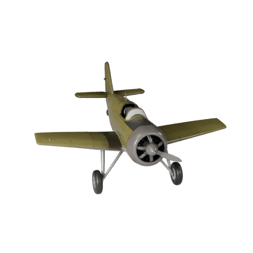 Винтажный истребитель 3D модель для Unreal Engine - Игра