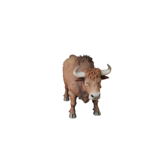 Высокополигональный бык 3D модель - Детальный STL актив для печати | PBR