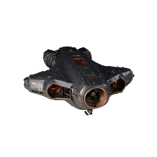 Грузовой корабль дальнего космоса 3D Модель - Готов к игре PBR Транспорт