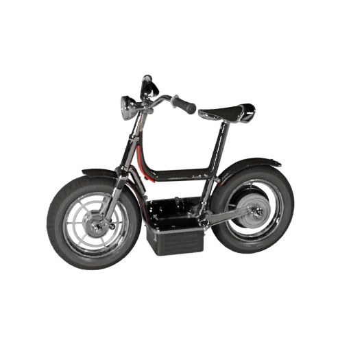 Готовый к игре ретро-скутер 3D-модель для использования в реальном времени