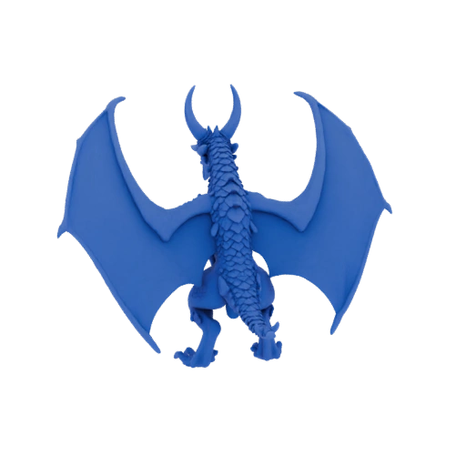 Фэнтези Дракон Лучник Миниатюра STL - Удар сверху
