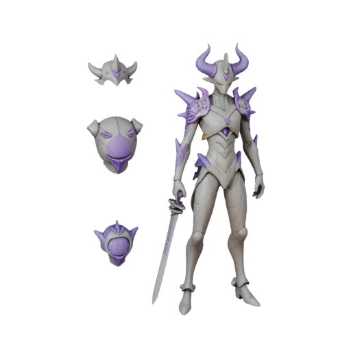 Аниме Аркейн БОСС Демон Босс Персонаж Модель - Персонаж с ригом