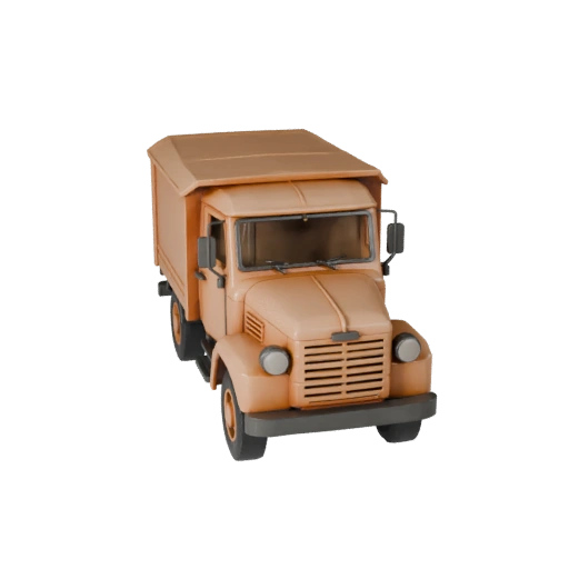 Печатный винтажный грузовик STL 3D модель - Дисплей