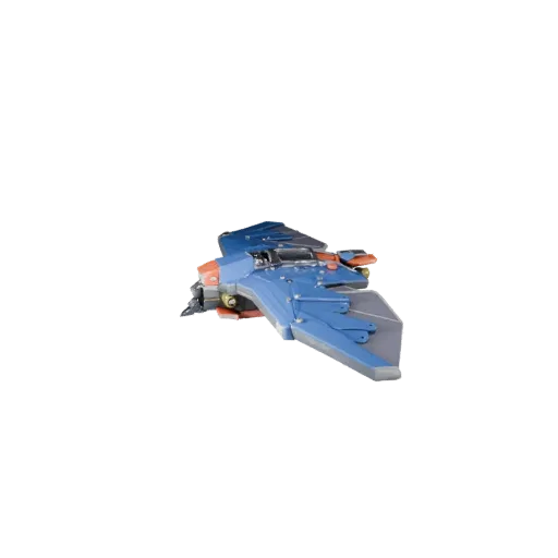 3D модель спойлера, вид в три четверти студийный, готовый к анимации актив транспортного средства с четкими гранями, логикой