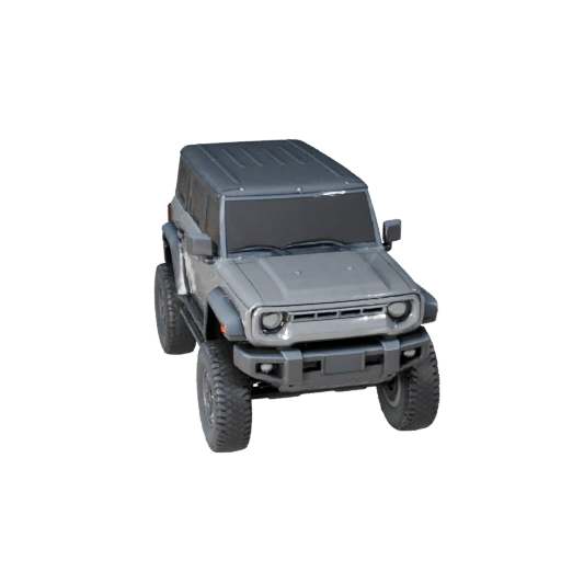 3D модель внедорожника с парящим эффектом для Unity - Низкополигональный игровой ресурс