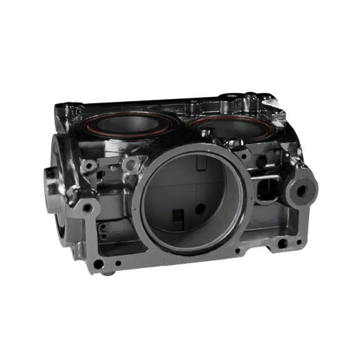 Machined Gearbox Housing GLB 3D AR Asset for WebGL