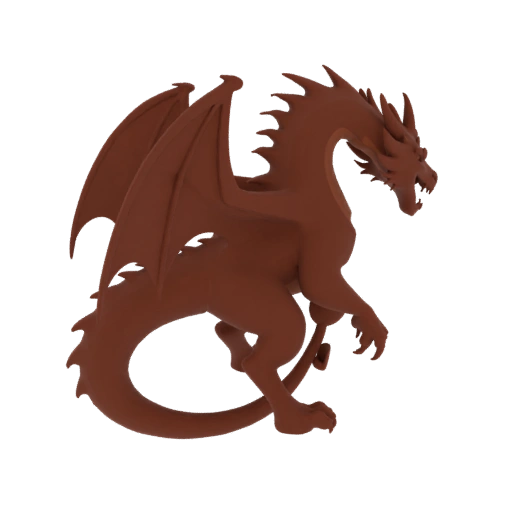 Фэнтези Дракон Темного Огня Босс Миниатюра STL