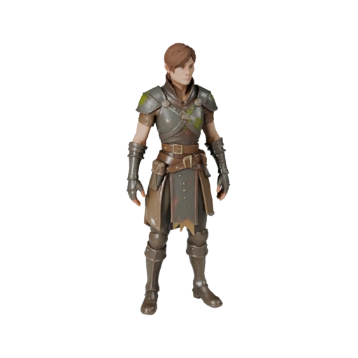 Постапокалиптический модель персонажа барда - с ригом