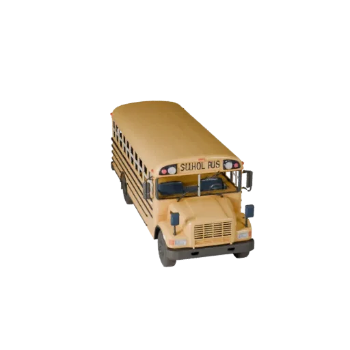 3D модель школьного автобуса для Blender - готовый к рендерингу ассет