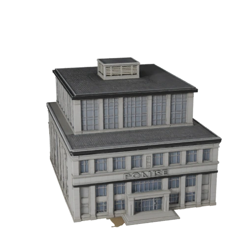 Modello 3D STL Stampabile Stazione di Polizia - Asset in Scala