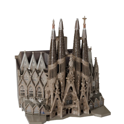 3D модель Саграда Фамилия для Unreal - Рендер-ассет в реальном времени