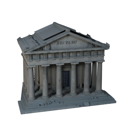 3D модель Парфенона для Unreal - Realtime UE Asset для Realtime