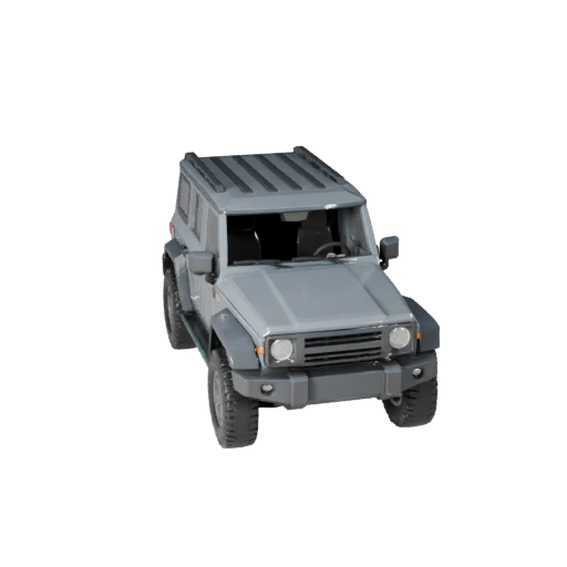 Низкополигональный внедорожник для приключений 3D модель для Unity и Unreal