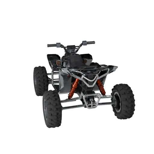 Низкополигональный 3D-модель квадроцикла для Unity и Unreal