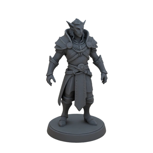 Miniatura STL de Bruxo Tiefling de Fantasia