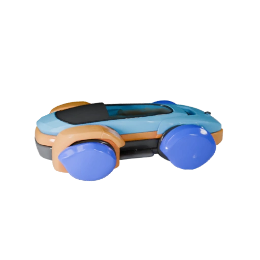 Спидер байк 3D модель для Unity - Низкополигональный игровой ассет