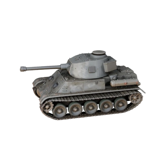 3D модель танка Второй мировой для Blender и игр - PBR ассет