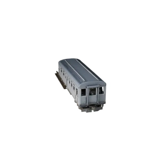 Готовый игровой поезд 3D модель, вид в студии в три четверти, готовый к производству актив транспортного средства с готовым к