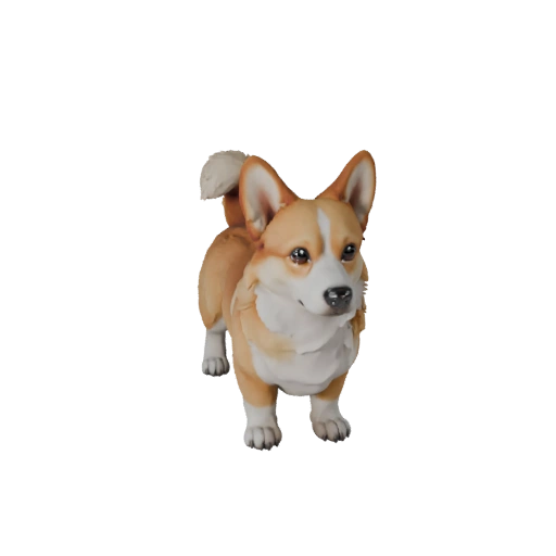 3D модель корги собаки для Blender - PBR ресурс с текстурами | PBR