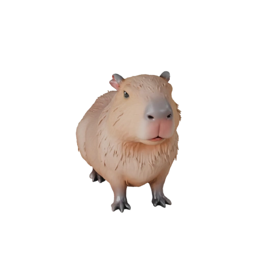 Мультяшная капибара 3D модель - Стилизованный ассет для анимации | PBR