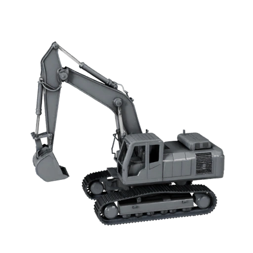 Печатный Экскаватор STL 3D Модель - Дисплей и Коллекционирование