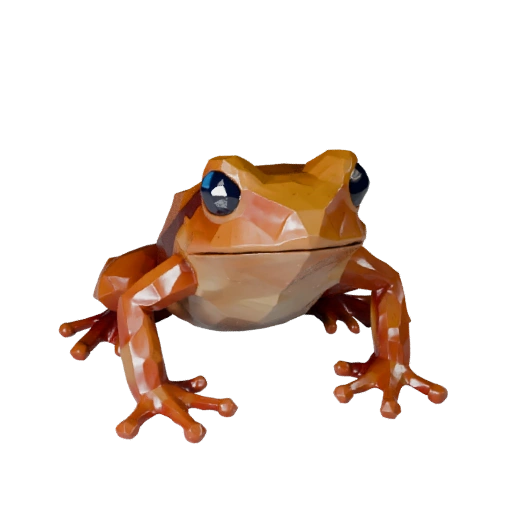 Низкополигональная лягушка-древолаз 3D модель - игровой ассет Unity с FBX