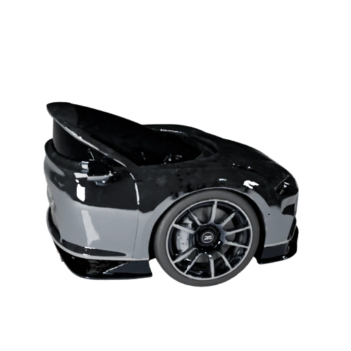 Гиперкар в стиле Bugatti 3D модель для Unity - Realtime