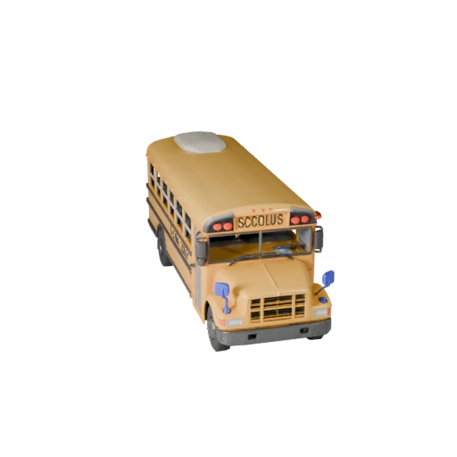 Школьный автобус 3D модель для Unity - Низкополигональный игровой ассет (Legacy)