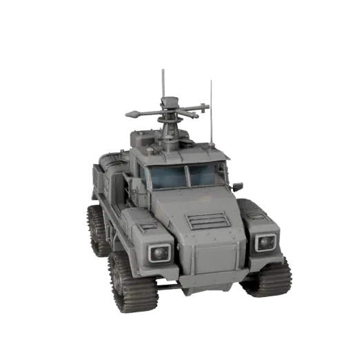 Низкополигональная 3D-модель патрульного катера, вид из игрового окна в три четверти, низкополигональный актив транспортного