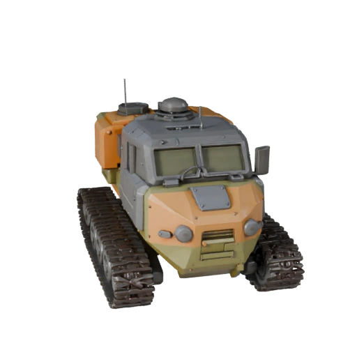 Мультяшный военный корабль-разрушитель 3D модель для стилизованных игр