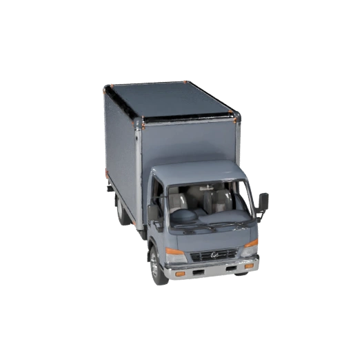 3D модель фургона для Blender и игр - PBR актив