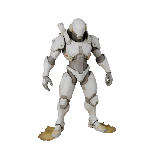 Киберпанк Вражеский Истребитель Персонаж Модель - С Ригом