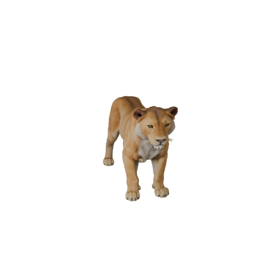 Высокополигональная 3D модель львицы - Детальный STL-ресурс для печати