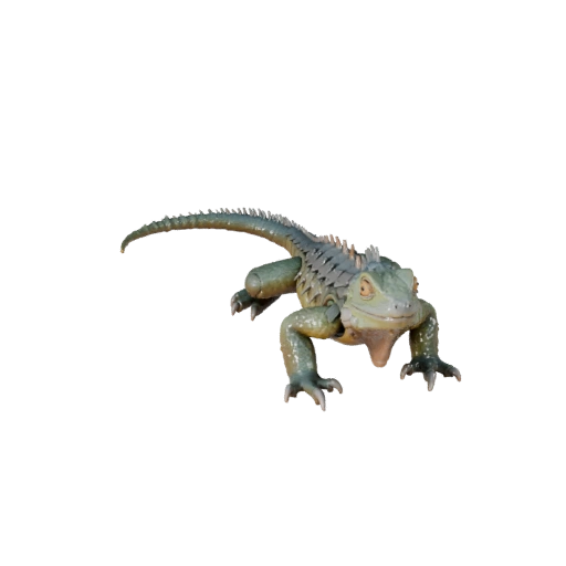 Мультяшная игуана 3D модель - Стилизованный ассет для анимации | PBR