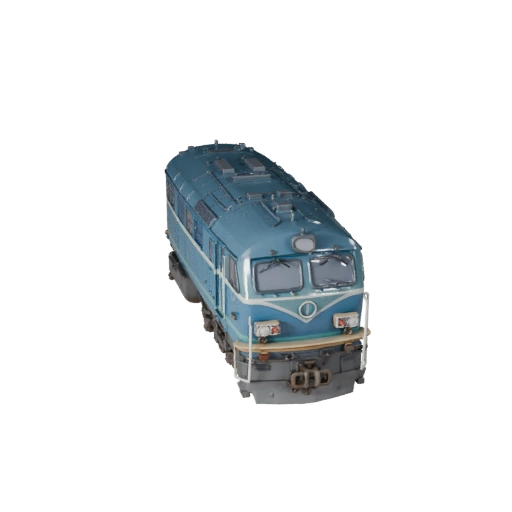 3D модель дизельного локомотива для Blender и игр - PBR