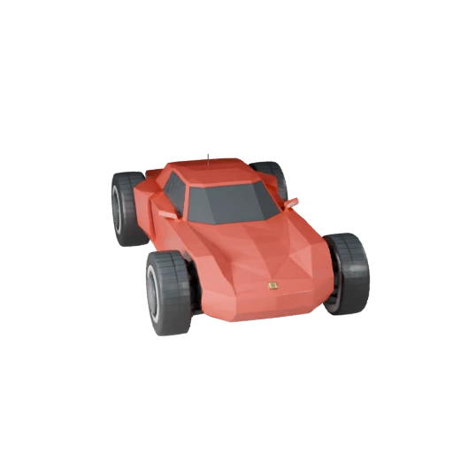 Низкополигональный родстер 3D модель для Unity и Unreal PBR Asset (Legacy)
