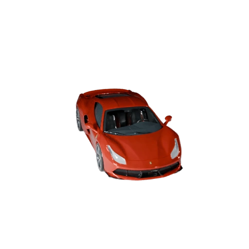 Суперкар в стиле феррари 3D модель для Blender и игр -