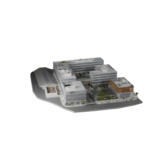 3D модель офиса в технокампусе - Реалистичный актив для архитектурной визуализации