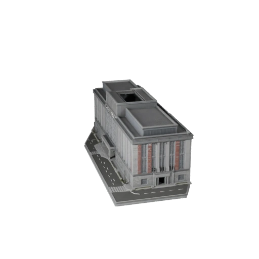 نموذج ثلاثي الأبعاد لجناح عام لـ Unreal - أصل في الوقت الفعلي