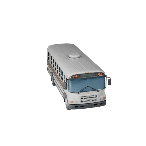 Школьный автобус 3D модель для Unity - Низкополигональный игровой ассет