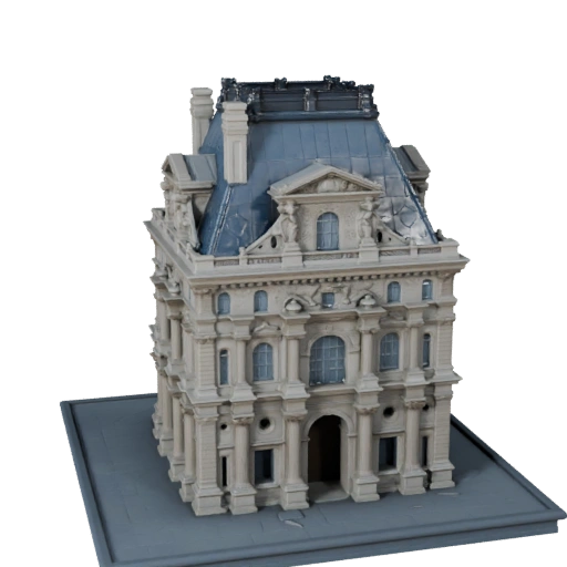 Louvre Pyramide 3D Modell für Unreal - Echtzeit-Asset