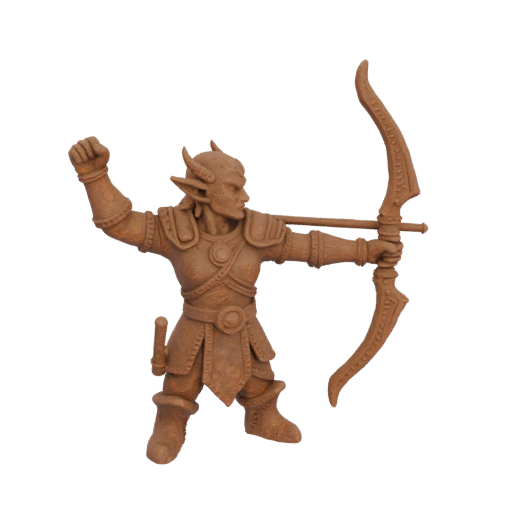 Фэнтези Эльф Лучник Миниатюра STL - Победа