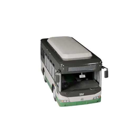 3D модель городского автобуса для Blender - готовый к рендерингу ассет (Legacy)